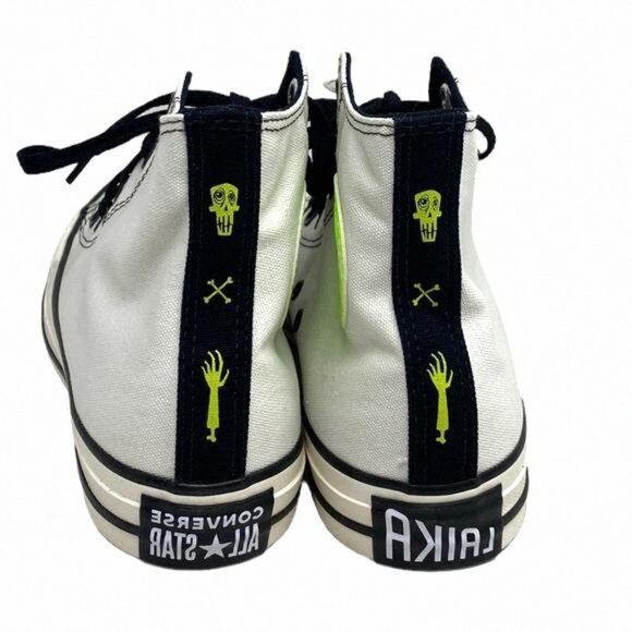 Converse Ctas High Top Sneakers Women Canvas A05960C-WWBLWBLG Custom Black White - Picture 3 of 11